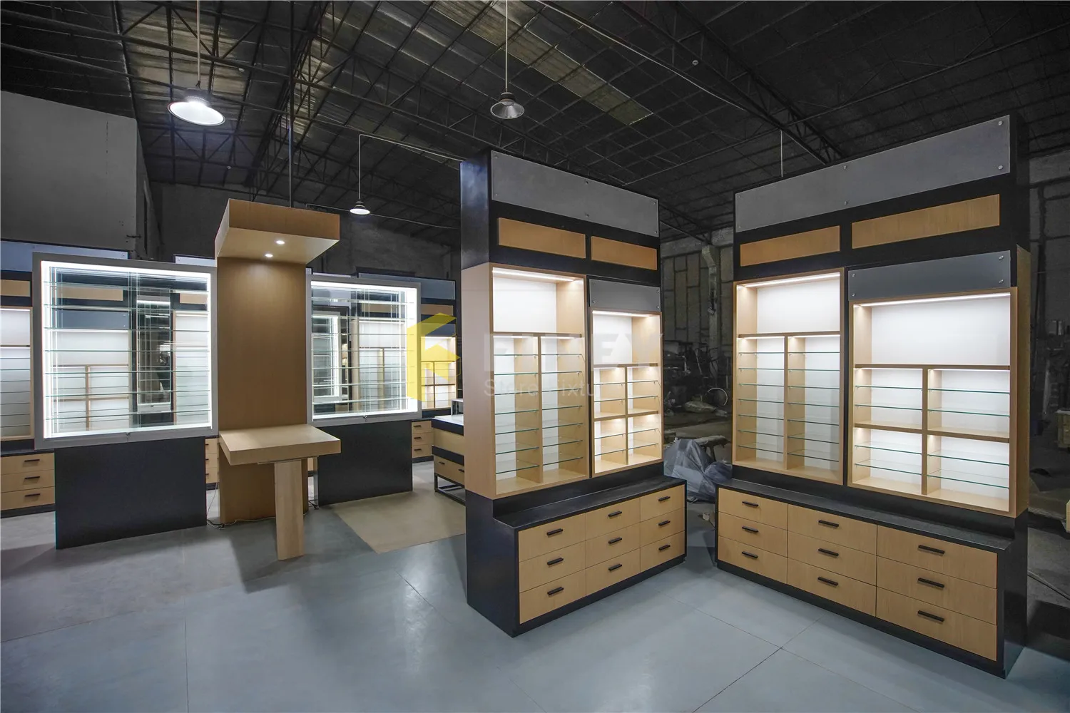Customized Retail Optical Shop Interior Design Decoration Optical Display Cabinets Furniture For Optical Shop Interior Design