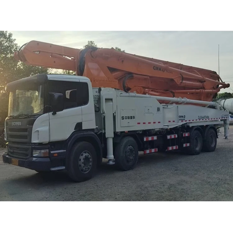 China zoomlion cifa 52m 58m construction concrete pumping machine cost of used concrete pump trucks for sale