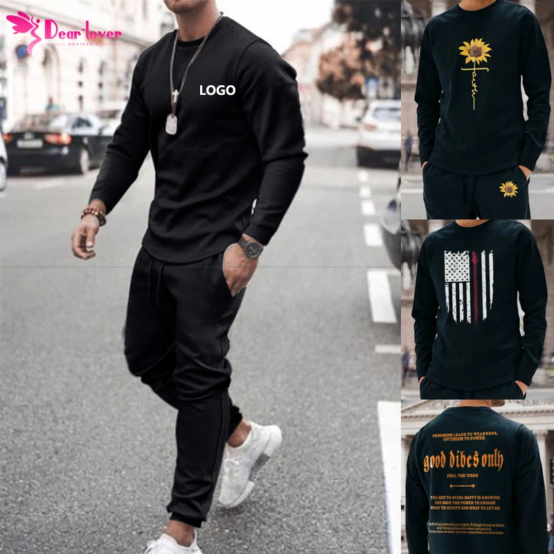 Спортивный костюм Dear-Lover с фирменной этикеткой под заказ спортивные костюмы комплект из двух предметов свитшот вышивкой мужской спортивный логотипом
