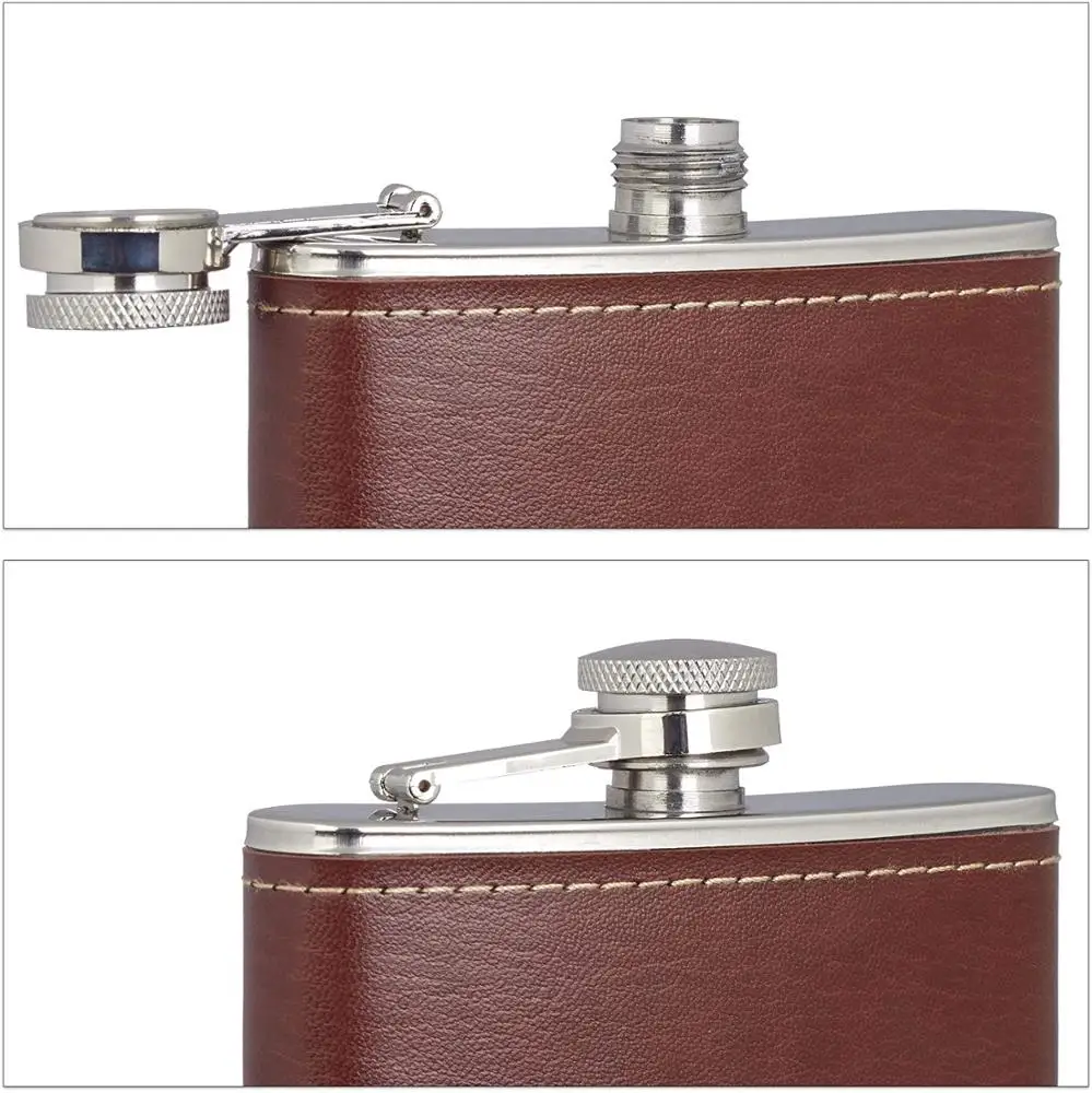 
Big Stock 6oz Portable Travel 304 Stainless Steel Alcohol Liquor Vodka Whisky Small Mini Bottle Hip Flasks 