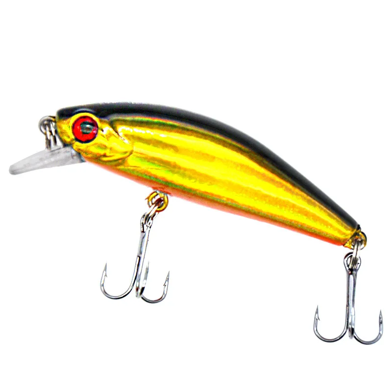 Golden Lures Fishing Wholesale 55mm 6.5g Minnow Lure Hard Plastic Wobbler Fishing Bait