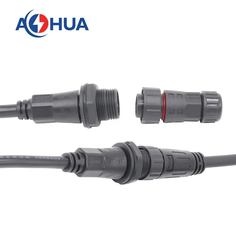 AOHUA M20 печатная плата штекер и Женская Панель Водонепроницаемый 3-контактный круглый монтажный разъем с кабелем 3