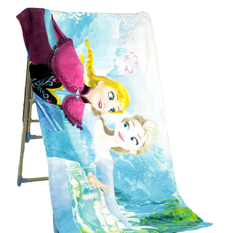 Reactive printing logo beach towels
