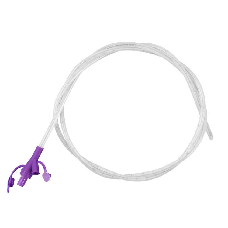 Hospital Disposable Medical  Adult Baby Enteral Feeding Tube Stomach Catheter Nasogastric Gastrostomy Feeding Tube Pvc Material