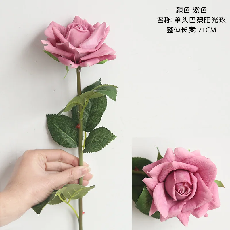 D-BAL001 New artificial real touch flower arrangement latex rose flower for wedding metal arch back drop birthday decor stand