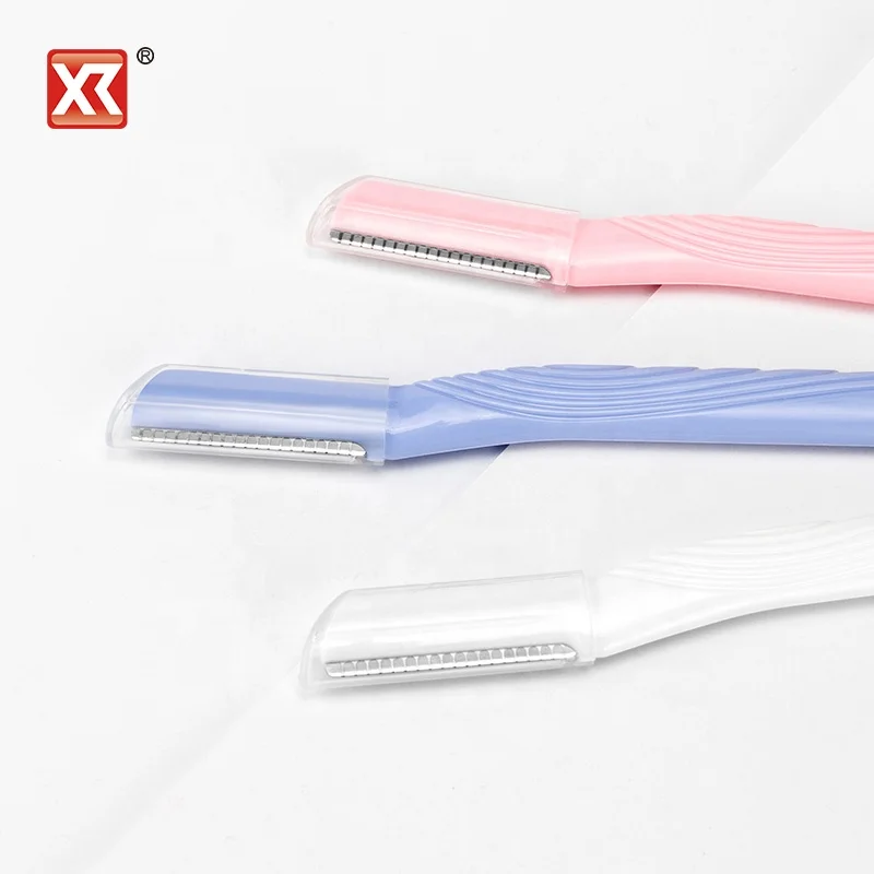 Amazon Private Label Women Facial Eyebrow Hair Removal Razor Eyebrow Trimmer Razor Sets