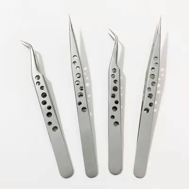 ST-14K Tweezers ultra-precision straight tweezers With Holes Anti-Static Maintenance Tool For Mobile Phone Repair