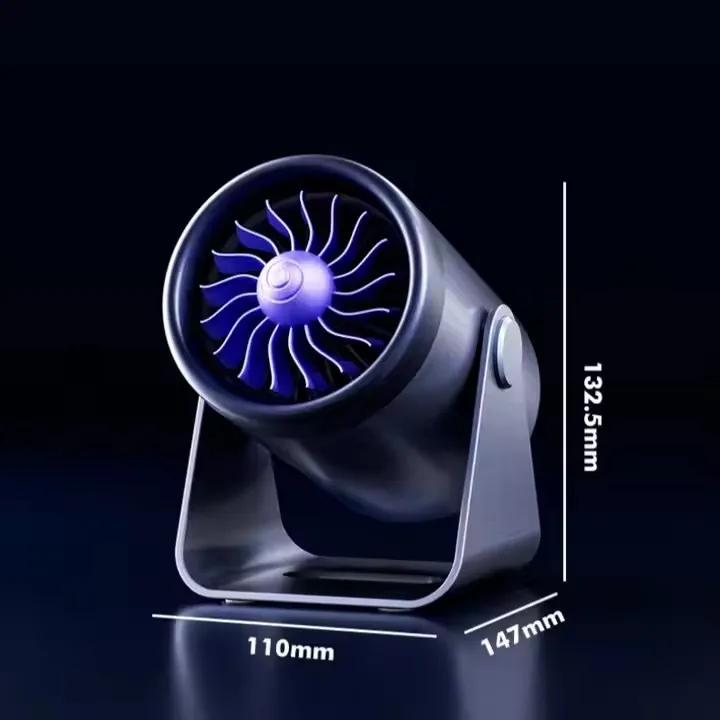 Hot Sale 500W Mini Electric Desktop Heater Quick-Heating Energy-Saving With Turbine Fan Blade Soft Wind Portable For Home Use