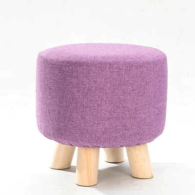 Modern Living Velvet Small Ottoman Pouf