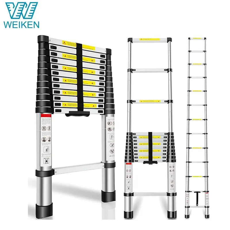 New Design Heavy Duty Multi-purpose Warehouse Aluminum Folding Ladder Industrial Aluminum Extension Telescopic Ladder Price