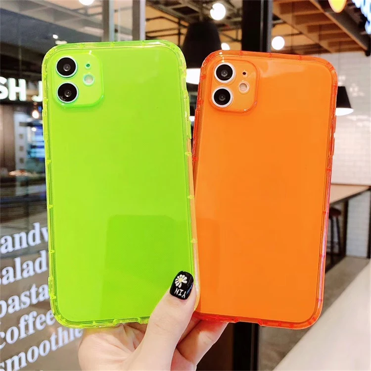 Cheap Crystal Candy Colors Luxury Slim Transparent Soft TPU Smartphone wholesale Case For iphone 11/11 pro