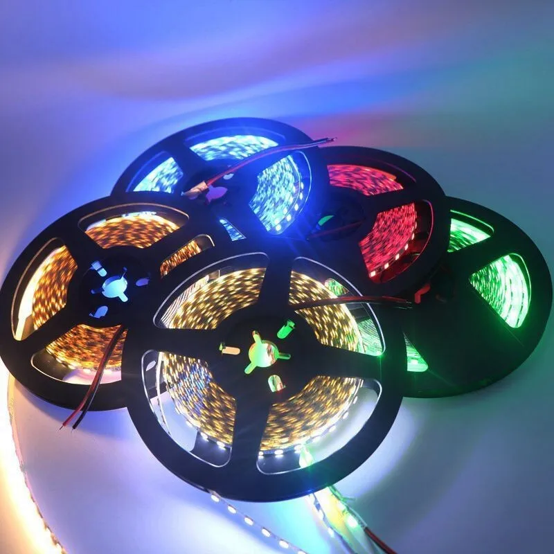 Flexible tape driver with strip light DC12V 5050 60leds/m bright flexible high tape led 5M LED Strip Light