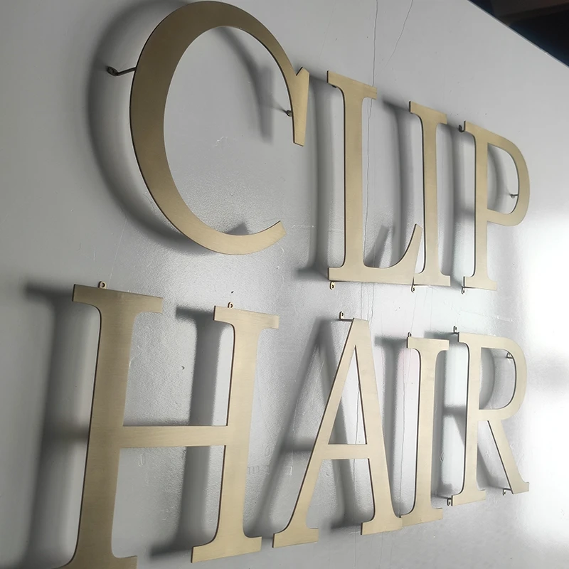 Factory Free Design Outdoor 3D Large Decorative Letters Metal Letters