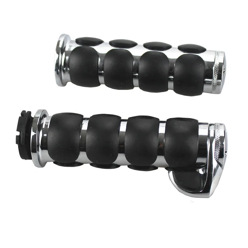  Universal 22/25mm Motorcycle Handlebar Grips Cafe Racer Handle bar Throttle Boss Hand Dual Sport