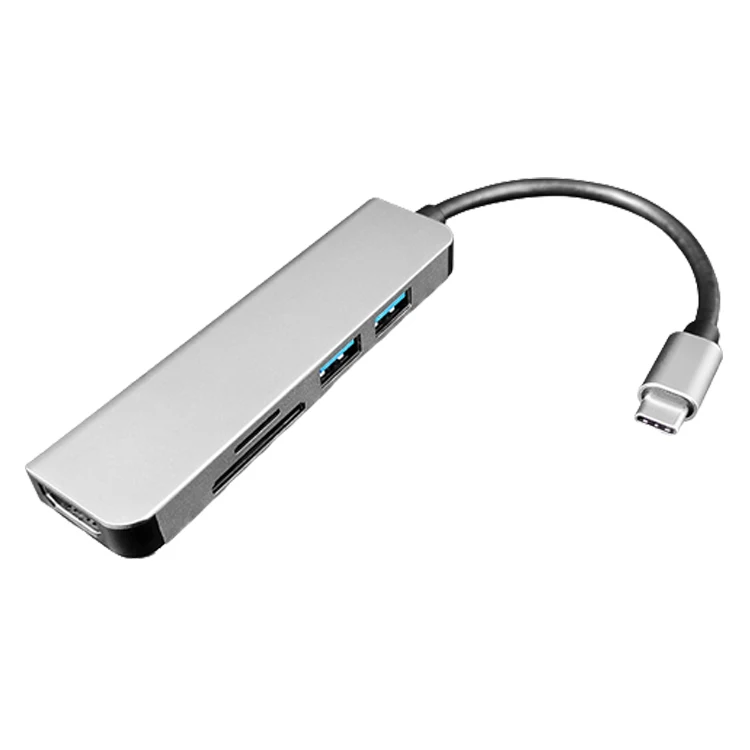 High Quality USB 3.0 USB 2.0 SD TF HDMI 5 in 1 Type C Hub 5 in 1 Hub for Laptop