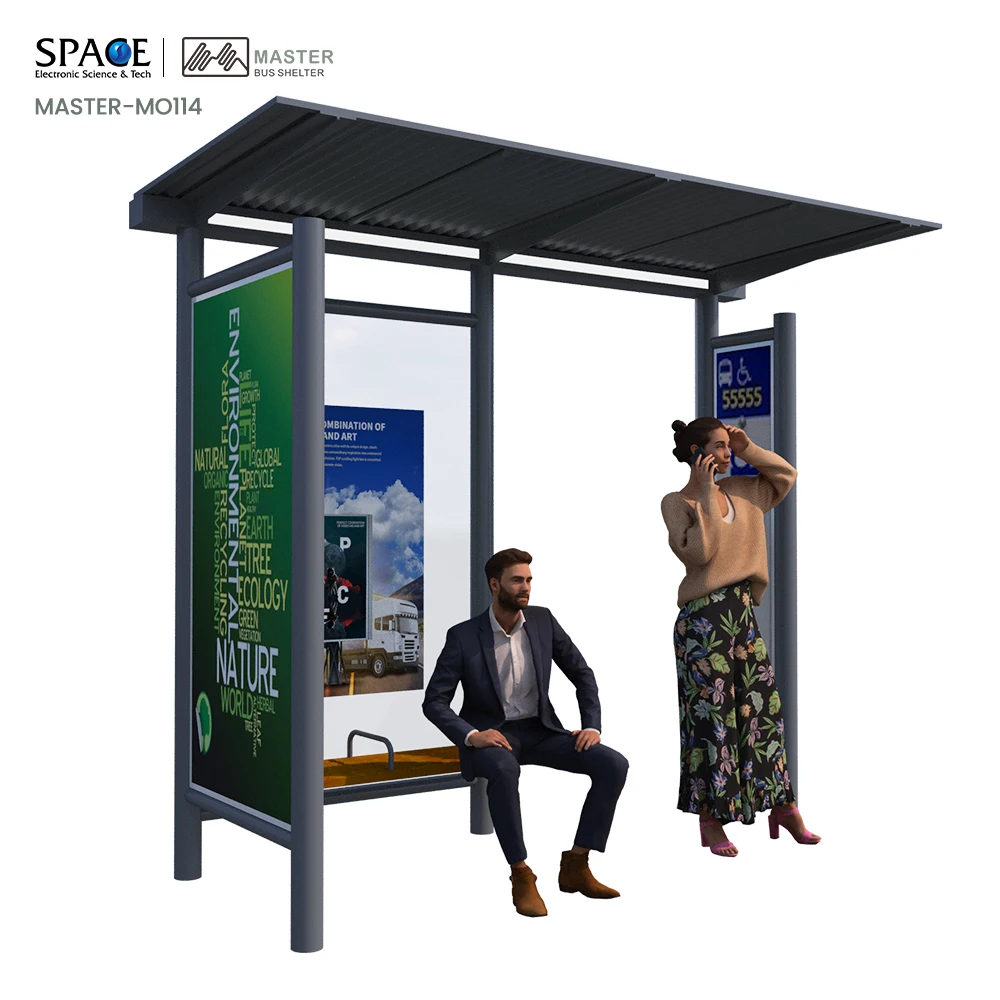 High Quality Manufacturer Outdoor Storage Shed Bus Shelter Stop