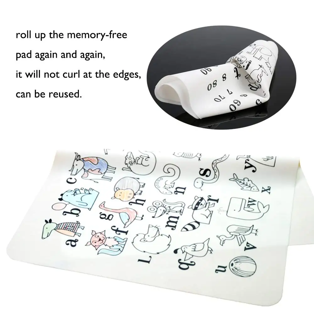 Детский пищевой класс, стираемая подстилка для рисования, силиконовый Настольный обеденный коврик