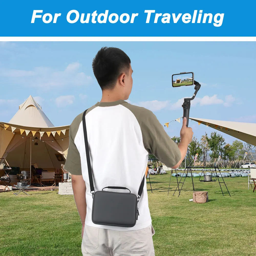 Customized Zippered Waterproof Hard Protective EVA Carry Case Travel Bag with Handle