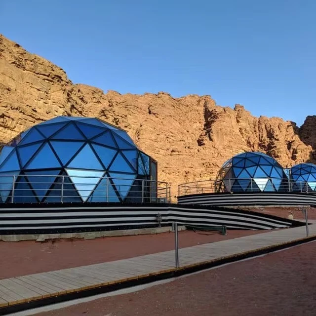 4M 5M 6M Glass Igloo Dome Tent for Greenhouse and Sunroom