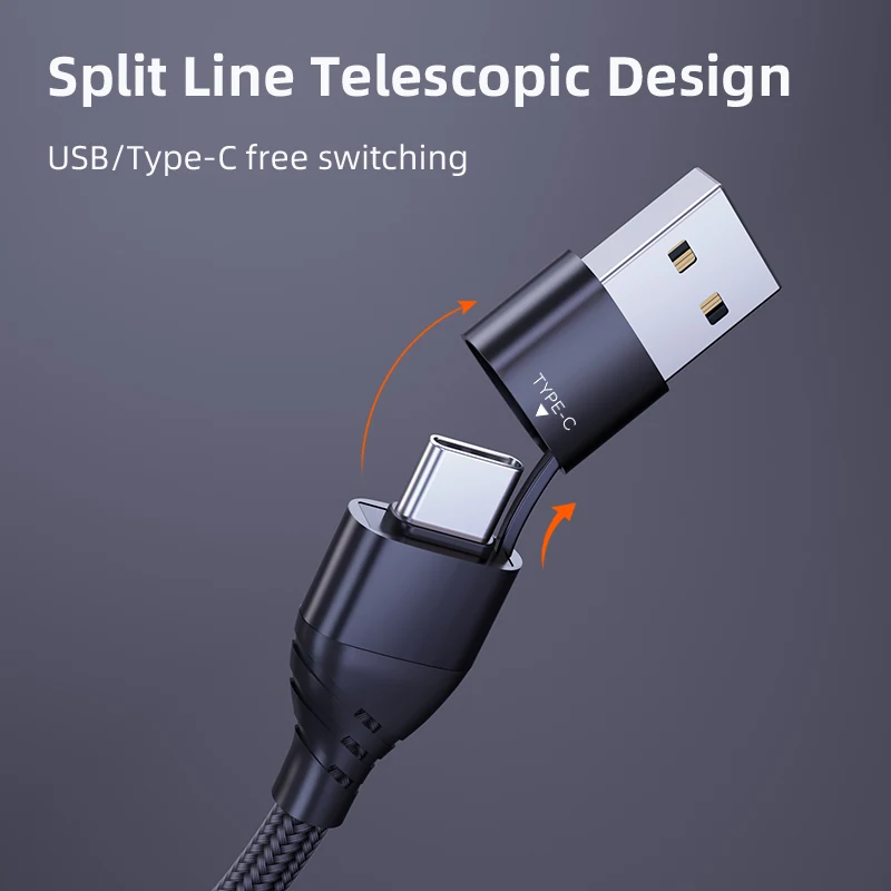  2021 Новый 6 в 1 USB-кабель для зарядки Type C кабель Micro USB телефонный iPhone Samsung