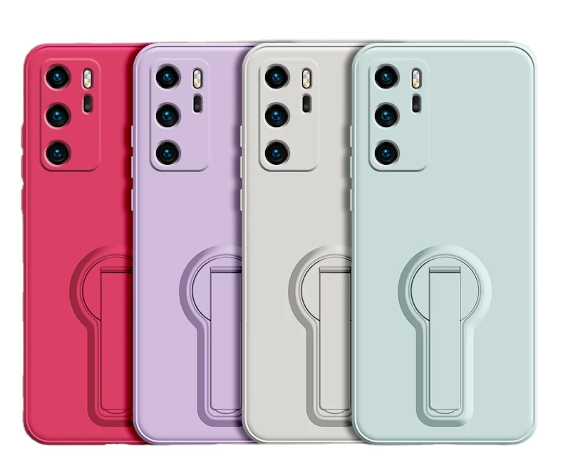 2021 new color candy phone case with stents for huawei p40 lite