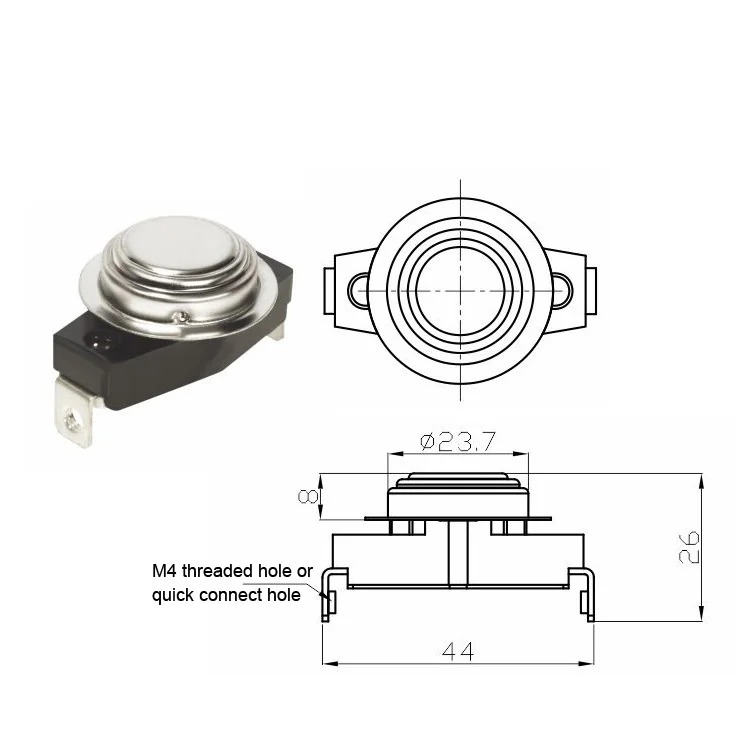 250V 40A Bimetallic Thermostat Switch for welding machine
