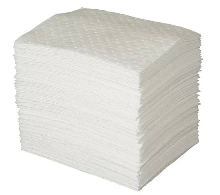 Marine Dimpled Oil Spill Absorbing Pads Oil Absorbent Heavy-Weight Construction