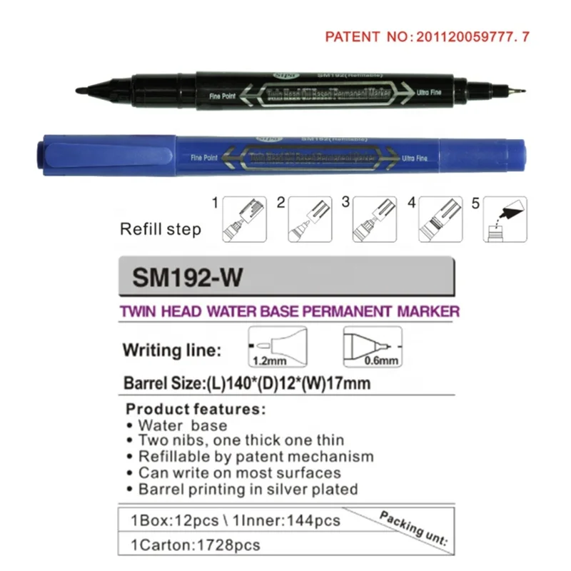 Smooth Ink Discharge Colors magnetic tray whiteboard marker nib small double head Whiteboard Marker