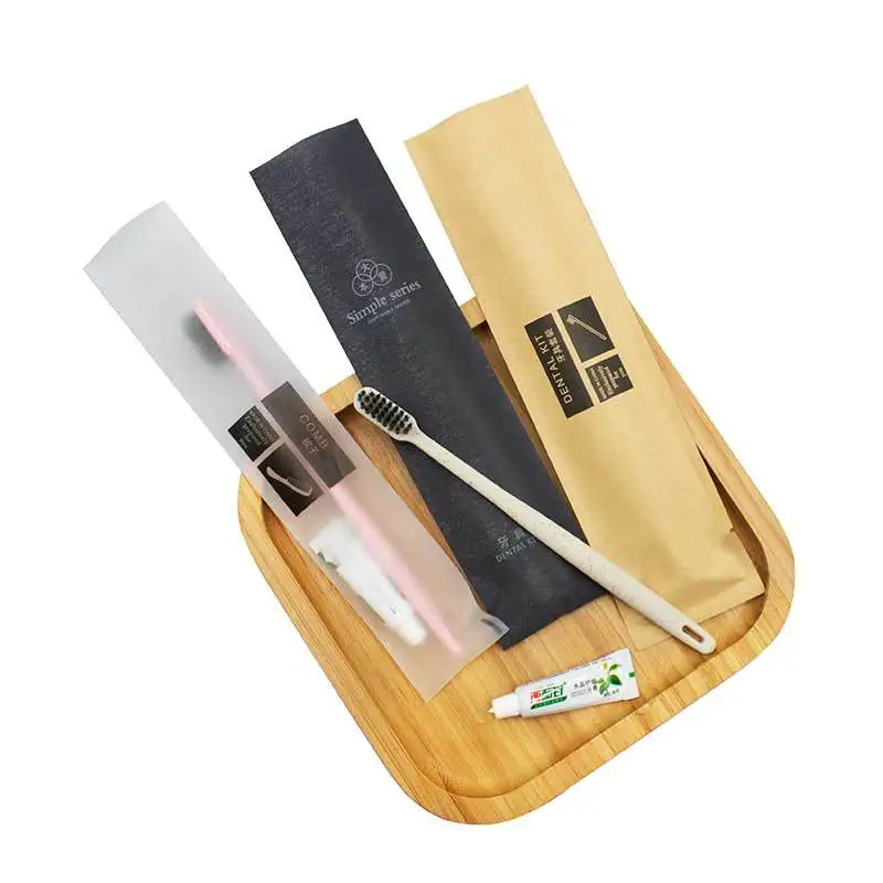 reliable quality Hotel disposable set homestay guest room soft bristled toothbrush shampoo comb Hotel Toilet Set