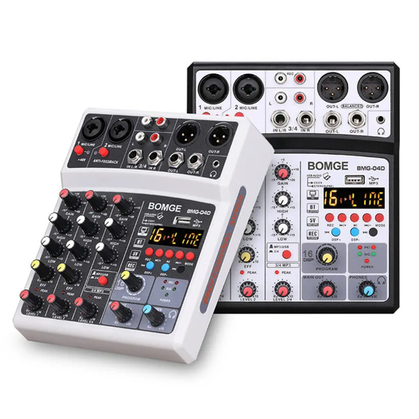 BMG 04D Professional usb digit record music dj sound audio mixer
