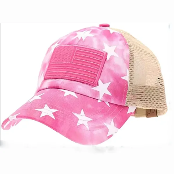 Factory Wholesale cotton polyester trucker hat with patch flag trucker hat embroidery professional custom trucker hat