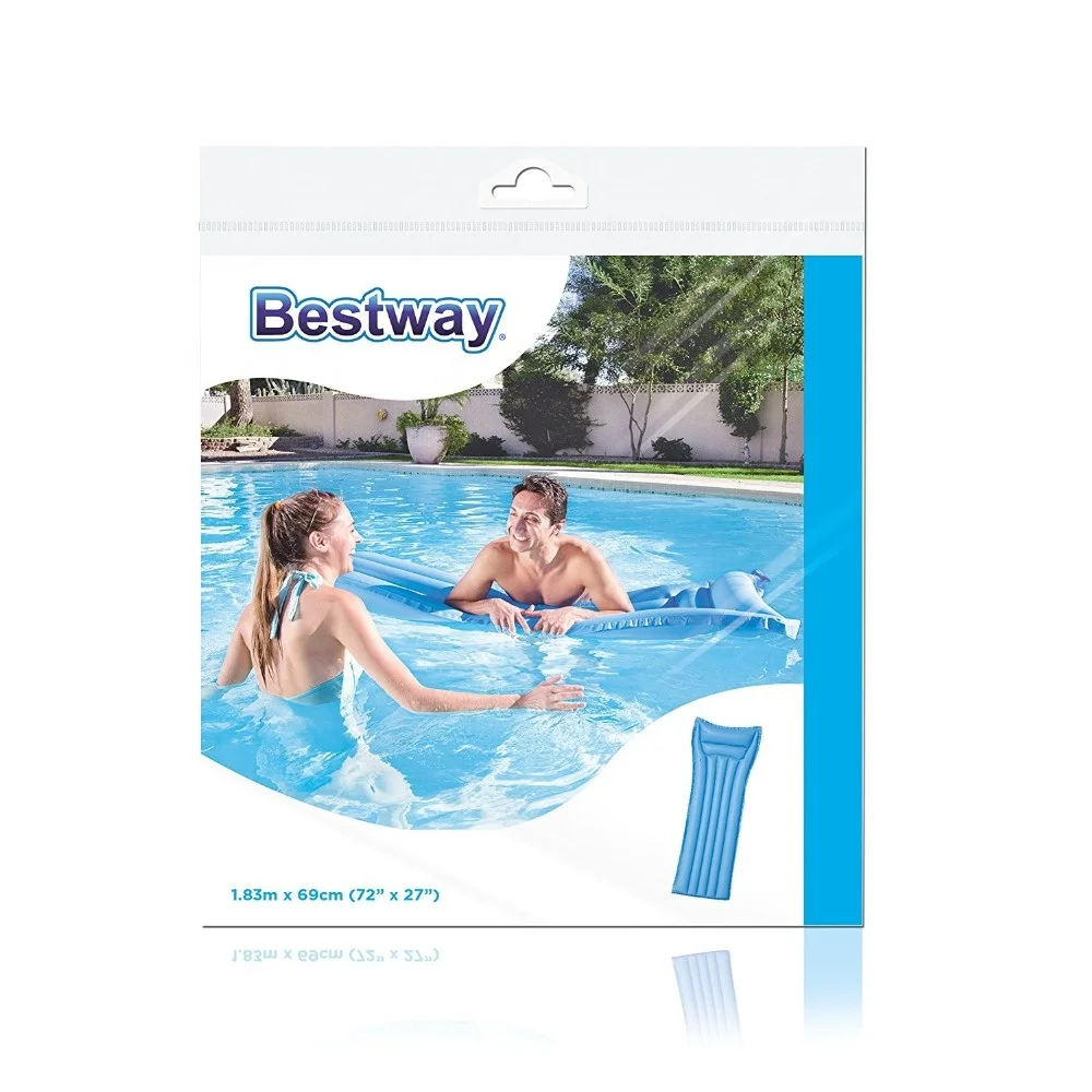 Bestway 44007 H2OGO 6ft x 27in Outdoor Beach Swimming Pool Inflatable Floating Mat Air Mattress