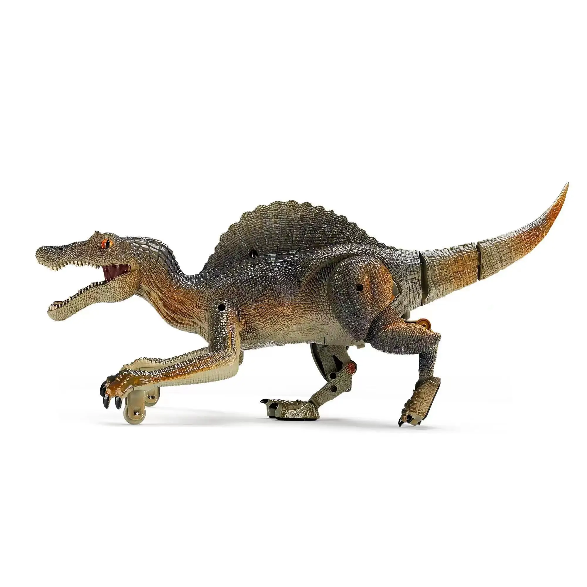 2.4G Simulation 5 CH Remote Control Walking Dinosaur Robot Fog Spray Christmas Toys with Light and Sound
