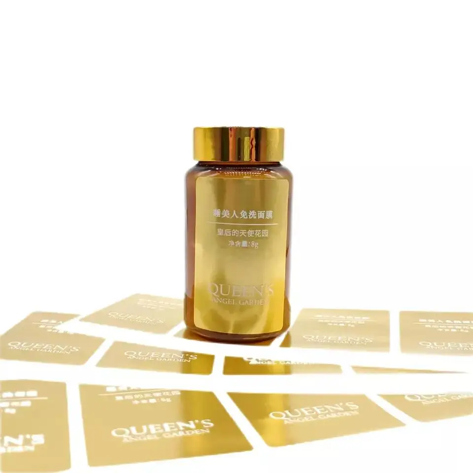 Custom Label Cosmetic Sticker Vinyl Waterproof Surface Packaging Color Roll Stickers