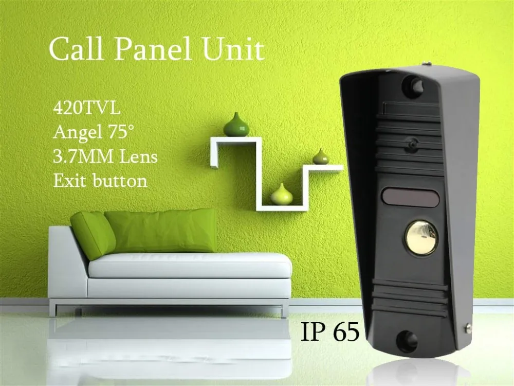 Waterproof Smart Home Security Wired Video Phone Door with IR Night Vision Camera