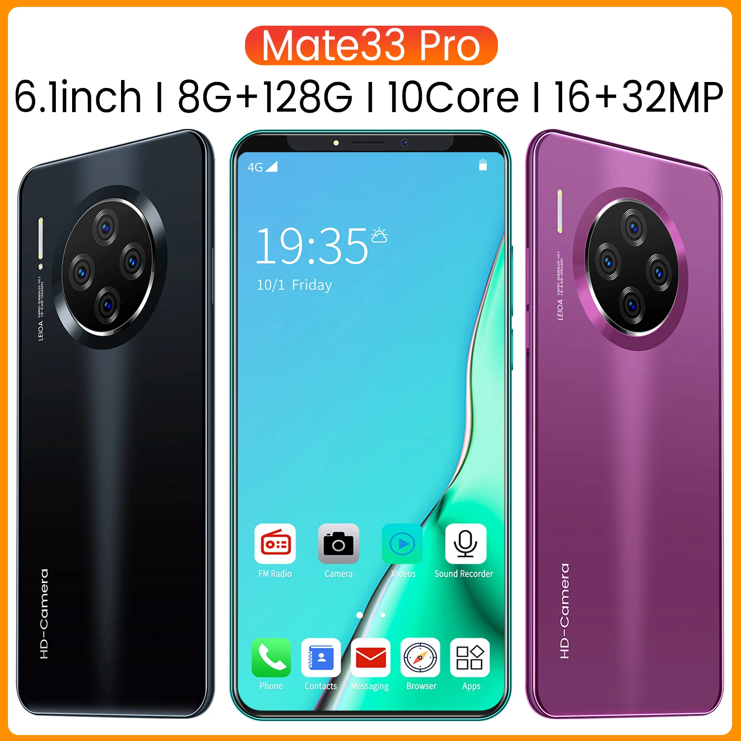 Лидер продаж дешевый телефон P33pro полный экран 5 0 дюйма 4 + 64 ГБ флэш-память смартфон подходит для пожилых людей