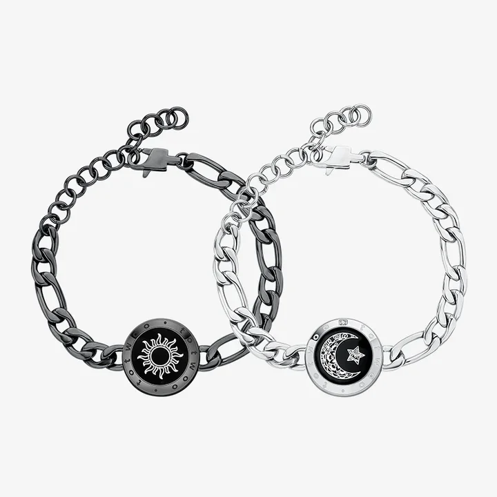 new design fine jewelry bracelets for couple pulseras para pareja i miss you bracelet totwoo longdistance couple bracelets