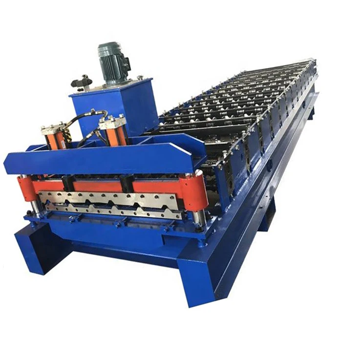 China supplier trapezoid and corrugated metal roof sheet roll forming making machine