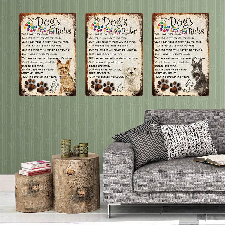 collect wall plaque dog bules Coffee Bar Garage Man Cave Wall Decoration poster cola beer tin signs nuka cola metal sign