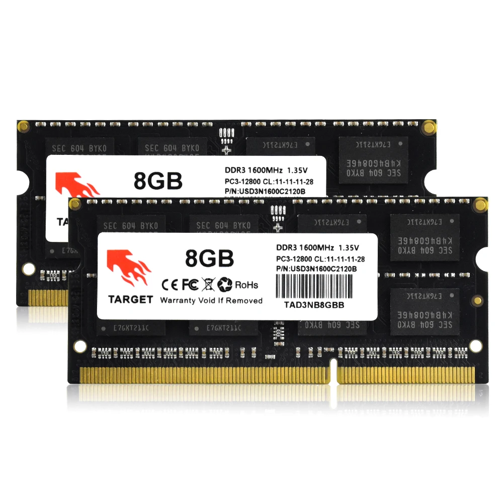 Оперативная память для ноутбука DDR3 DDR 3 RAM 1 35 в 8 Гб 1333 МГц