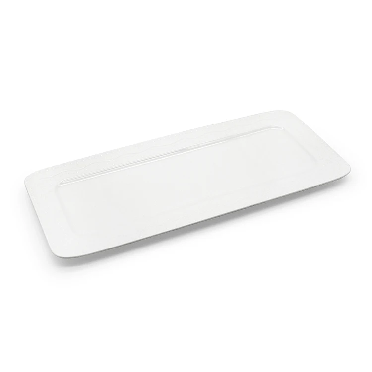 High quality round white dinner dishes porcelain dinnerware ceramic plates Queen Lace Collection 26cm dinner plate