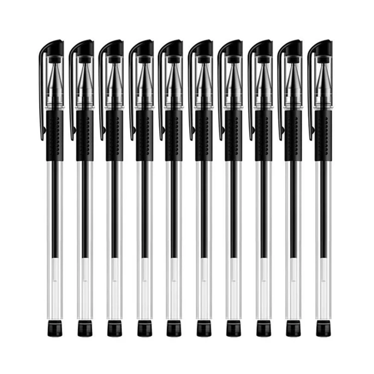 Hot Selling Office School Supplier Promotional Ballpoint Pen Custom Simple 0.5mm Ink Pen Refill Gel Pen