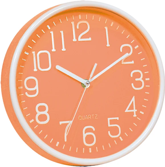 10 inch painted frame and 3D number panel plastic wall clock
