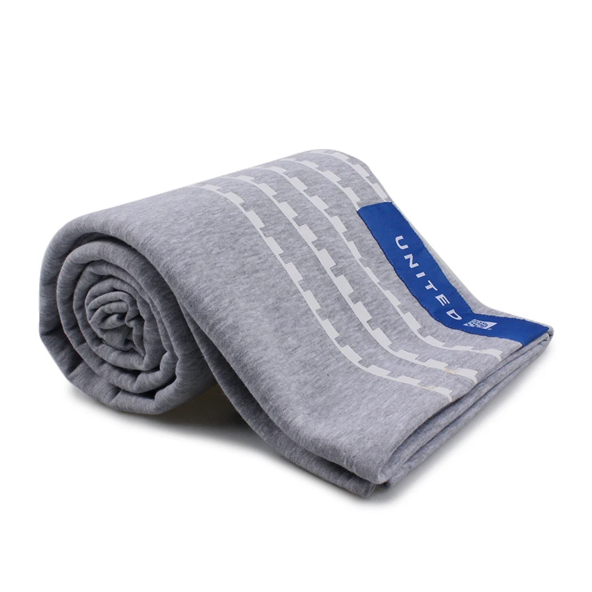 Factory Modacrylic Blanket RPET Material Foldable Airline Blanket Custom Printed Coral Fleece Blanket Soft Warm Skin