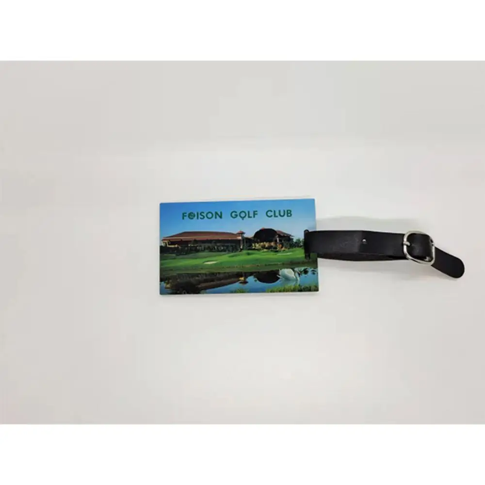 Hot Selling Product  Plastic Luggage Golf Bag Tag Custom  Acrylic Golf Bag Tags