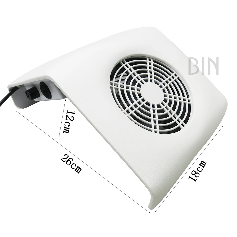 BIN High Quality Rectangular Nail Powder   Dust Collector in Five Colors