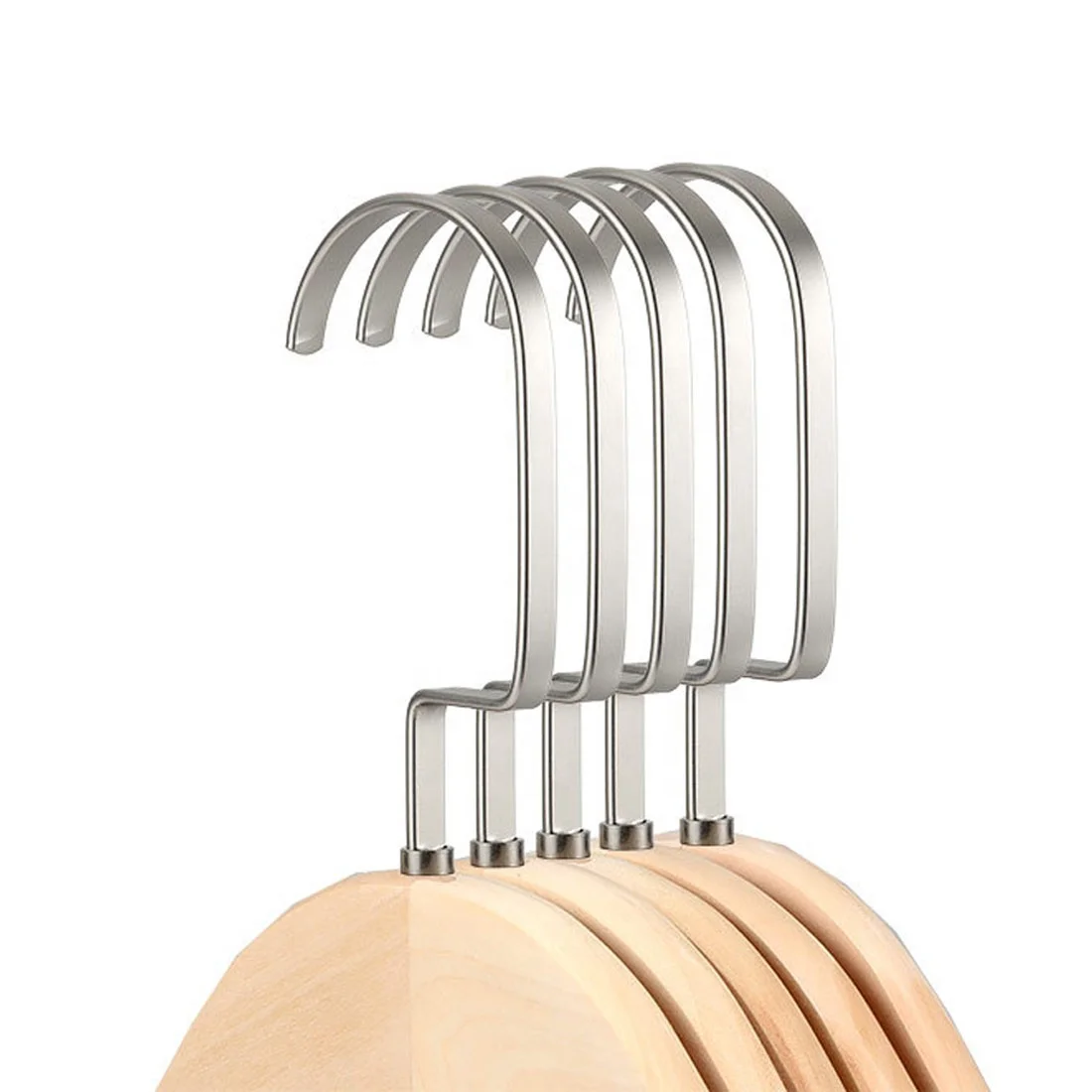 Hanger Accessories Pearl Nickel Silver Flat Hooks  Metal hooks for hangers flat hooks for hangers