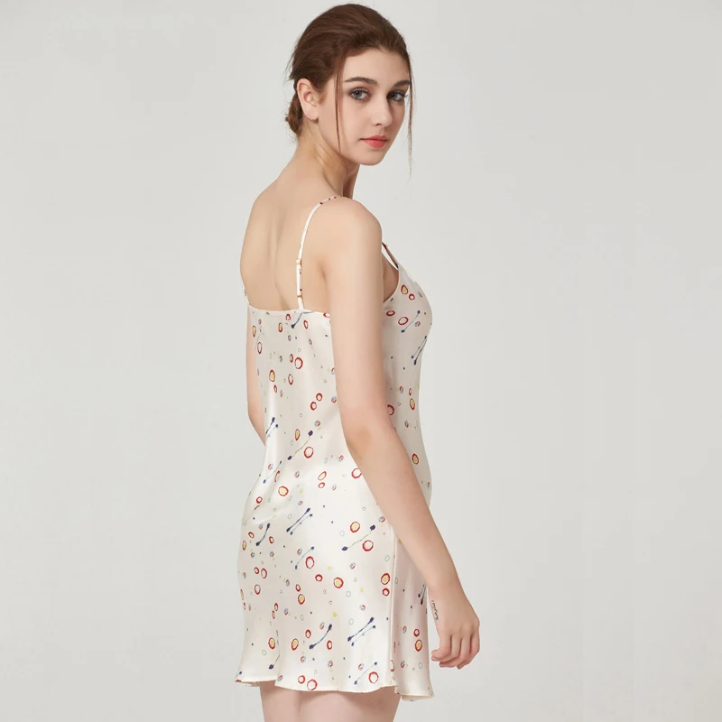 Direct Selling Sexy Night dress Summer Satin Silk Nightwear Women Sleepwear Pajamas Sleeping Dress