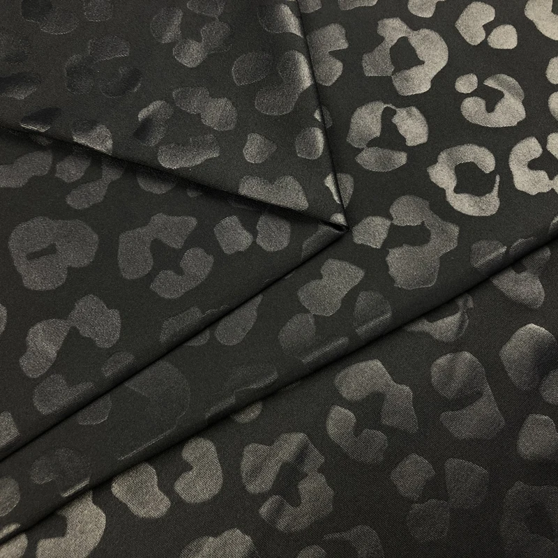 dry fit cotton like 4 way stretch breathable polyester leop designs printed fabric for sports bras and leggings