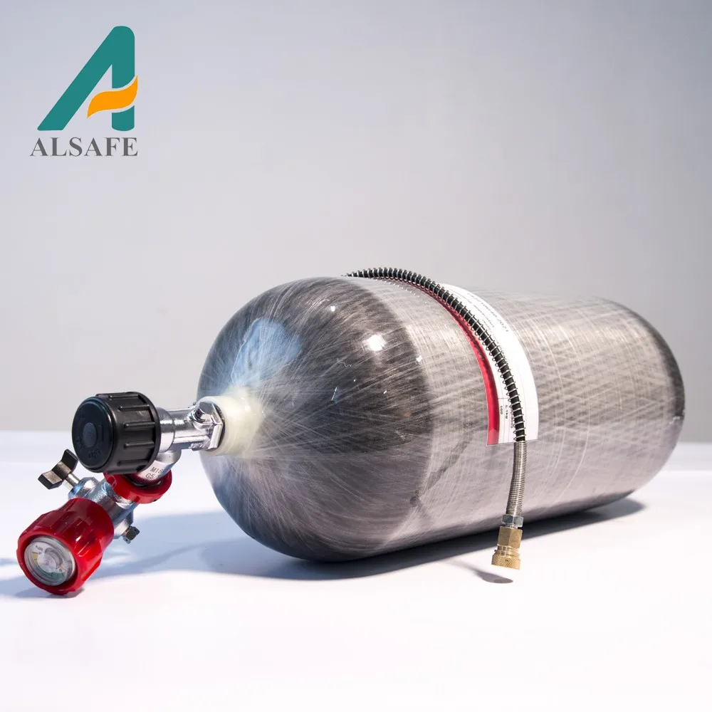 Hot Sale SCBA 6.8L Fiber Carbon Tank High Pressure Carbon Fiber 300 Bar Air Gas Cylinder